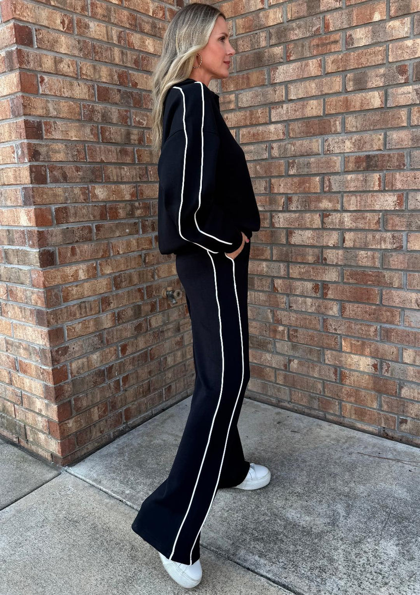 Scuba Jersey Straight Leg Pull-On Pants main image 0